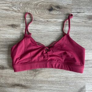 Red alo yoga bra
